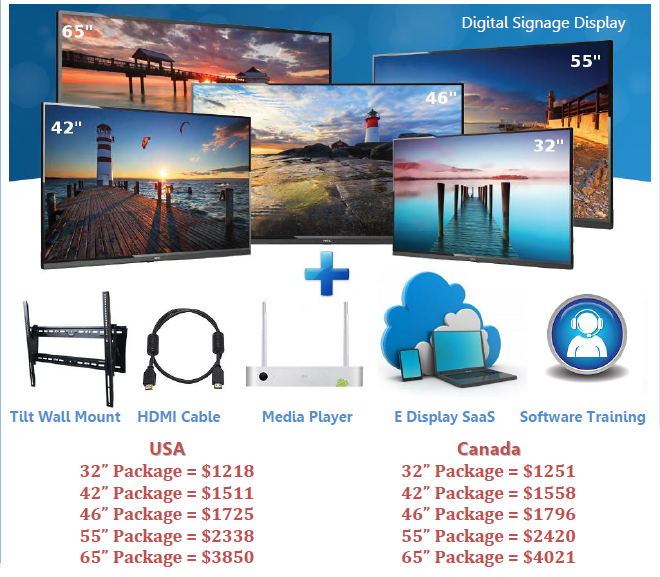 e display small business package